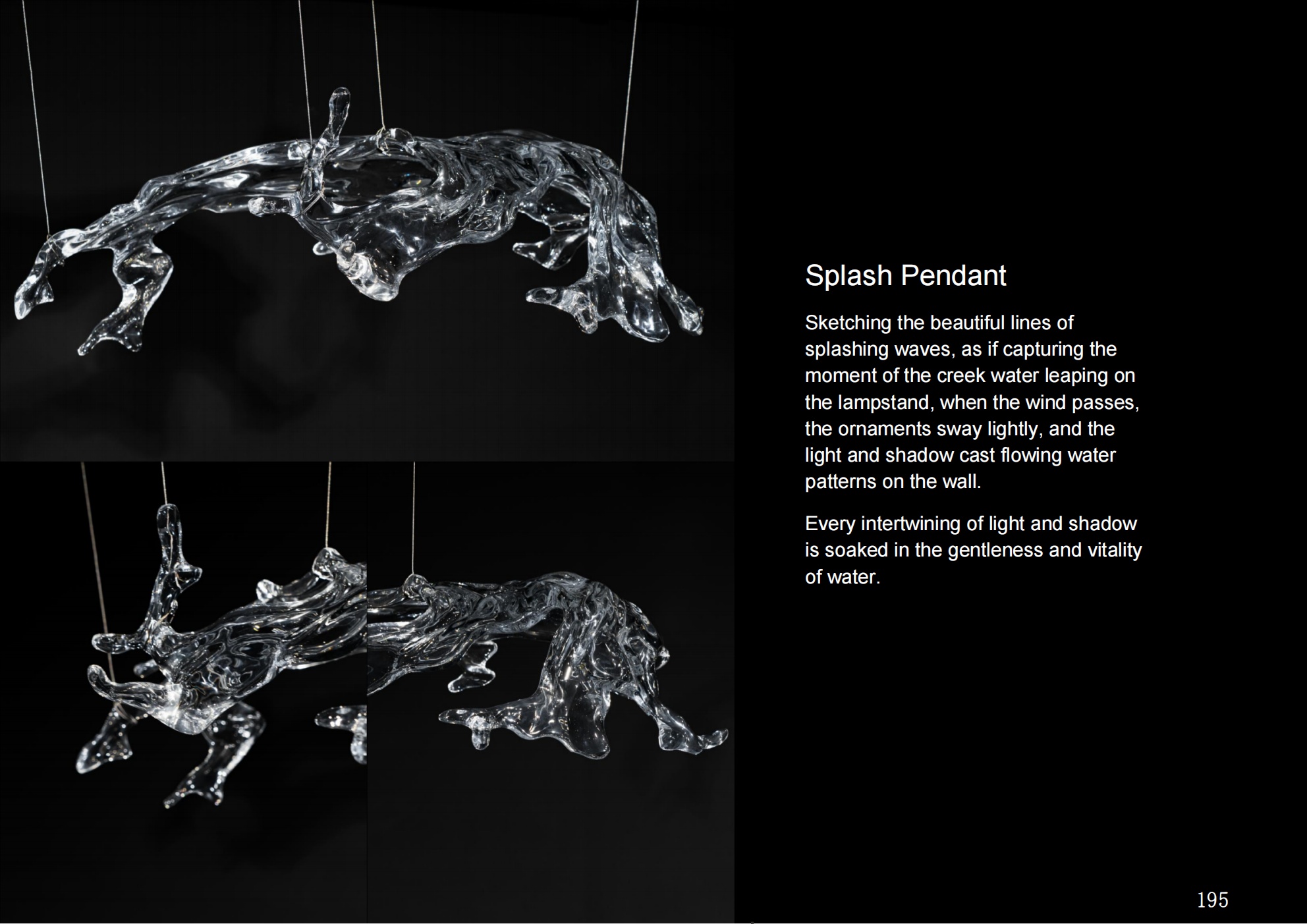Water Splash Pendant Light E